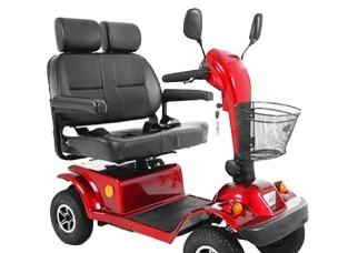 Double-Seat Mobility Scooter for Two Handicapped Mobility Scooter Electric Scooter